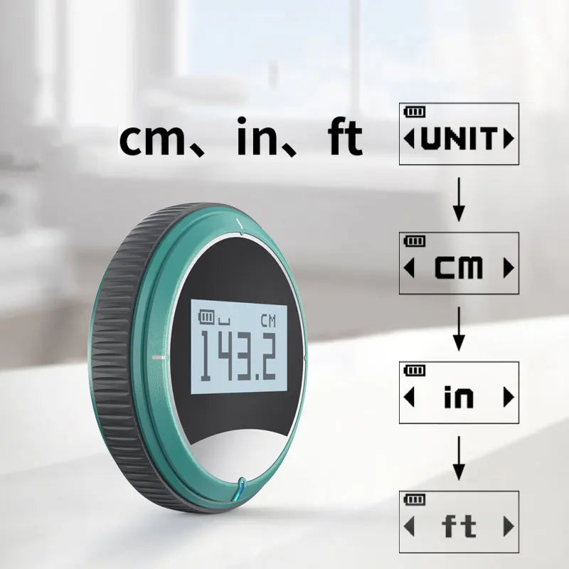 MeasureMaster 324: Digital Rolling Tape Measure with LCD Display