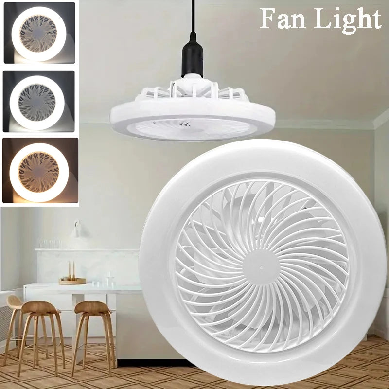 Nordic Breeze Lumina: Modern Ceiling Fan Lamp