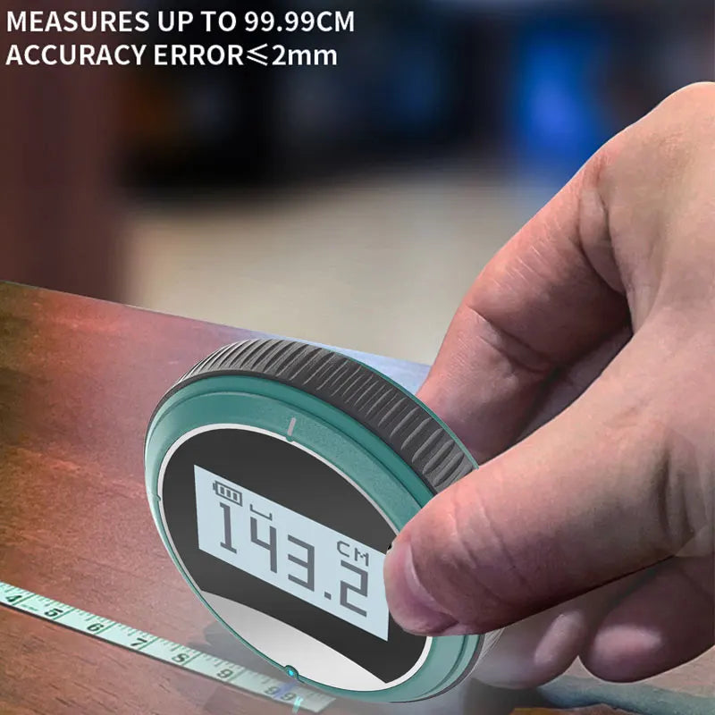 MeasureMaster 324: Digital Rolling Tape Measure with LCD Display