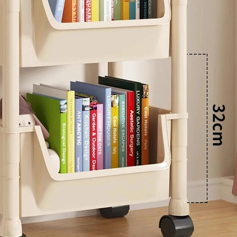 Versatile Mobile Multi-Tier Storage Rack - Organize with Ease