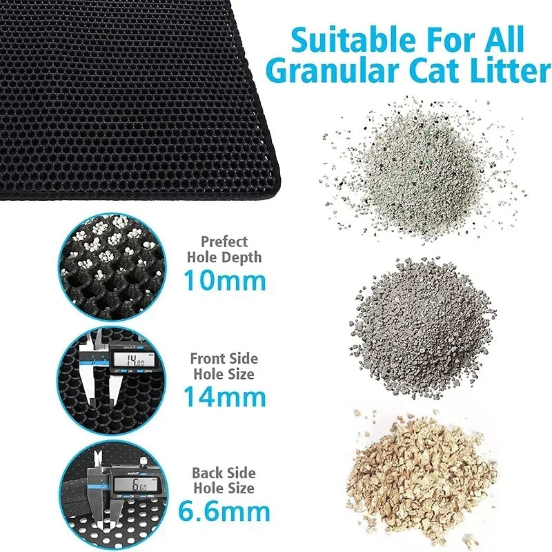 PawSafe Double Layer Cat Litter Mat