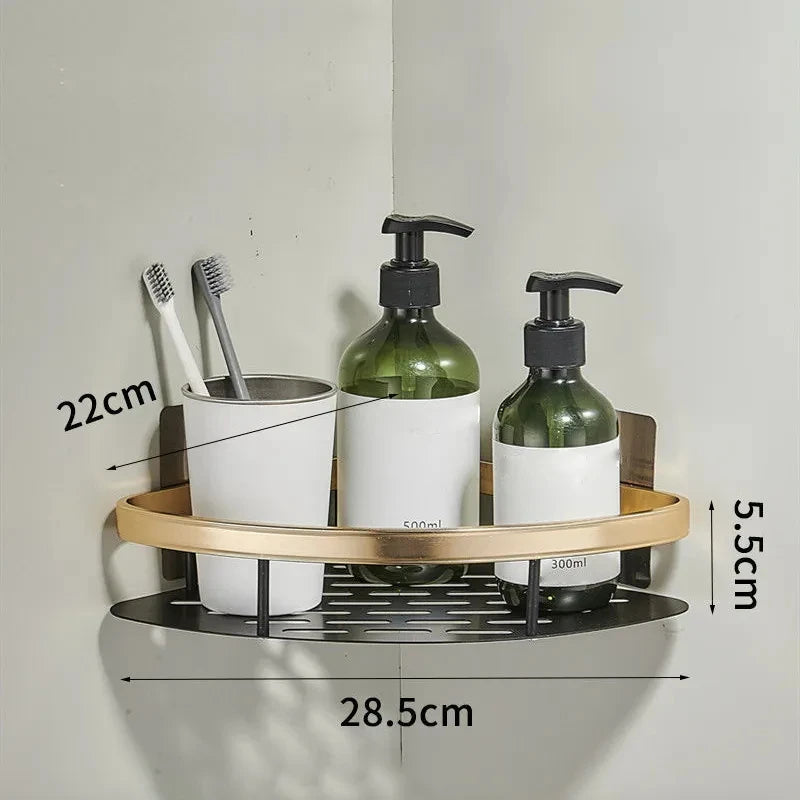 YANKE Wall-Mounted Bathroom Shelf Organizer