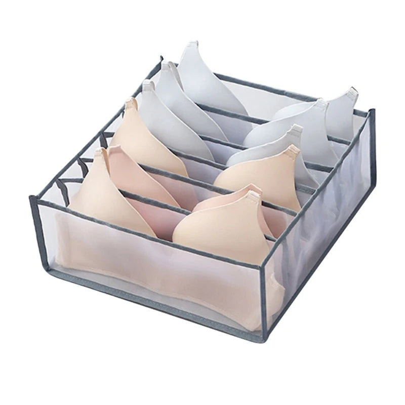 Foldable Wardrobe Drawer Organizer Set for Underwear and Bra Storage