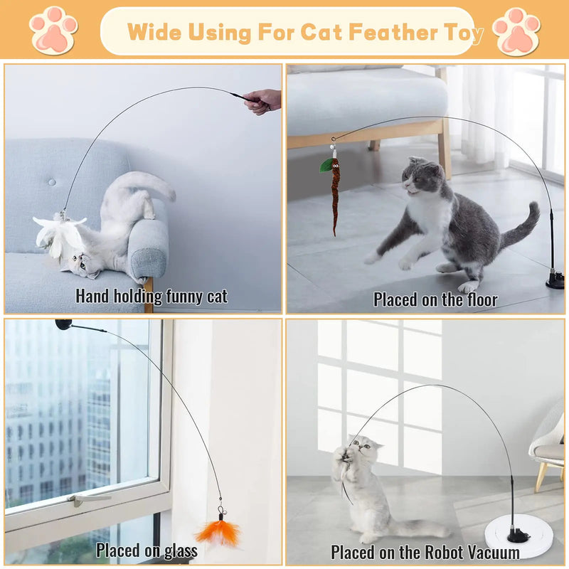 Pounce & Play Suction Cup Cat Toy Set