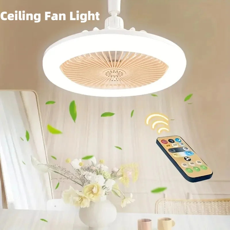 Nordic Breeze Lumina: Modern Ceiling Fan Lamp