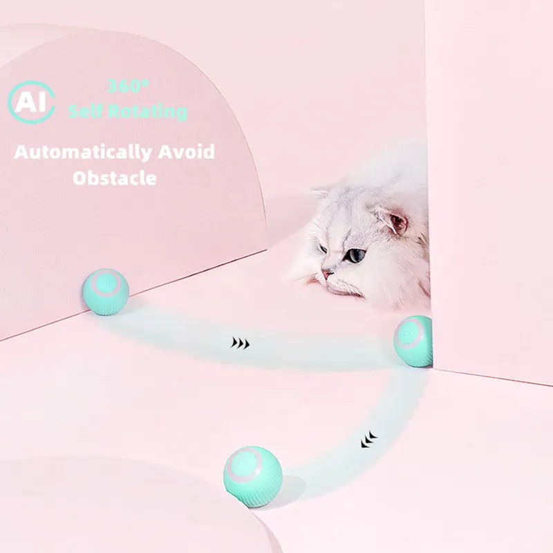 SmartRoll Cat Toy: Interactive Electric Ball for Indoor Feline Fun